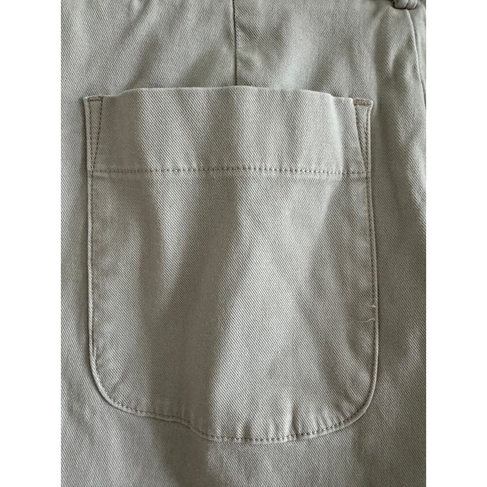 SPANX Stretch Twill Wide Leg Crop Pants in Soft Khaki - Size Large - Picture 4 of 9